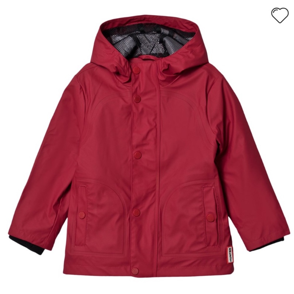 NWT HUNTER Original Lightweight Rubberized Jacket Military Red